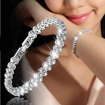 UsaliuA Simple Diamond Full Diamond Bracelet