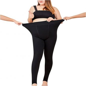 Plus Size Ladies Extra 420G Pearly Cashmere Leggings
