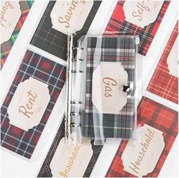  Budget Binder 6 Ring Clear Refillable Money Organizer￼