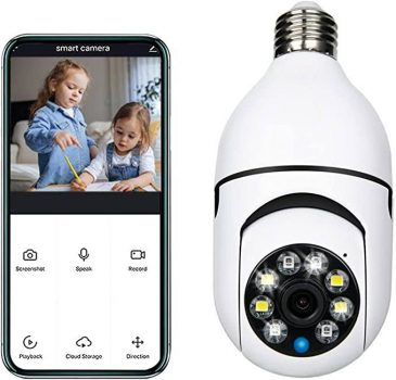 Wireless Wi-Fi Bulb 1080p Camera