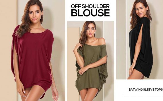  Women’s Off Shoulder Blouse/Dressv
