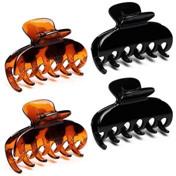 4 Pack Hair Claw Clips for Women￼