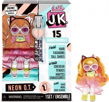  LOL SURPRISE JK NEON Q.T. MINI FASHION DOLL WITH 15 SURPRISES