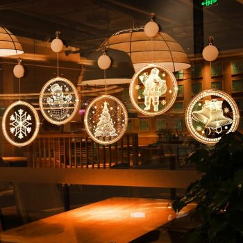 2 Pack YISSDA Acrylic Christmas Lights