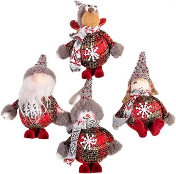 Christmas Decorations 4 PCS Santa Claus