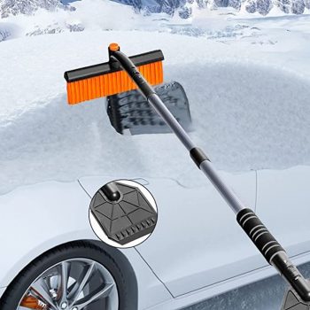 ZZWXWA 39in Ice Scraper and Extendable Snow Brush