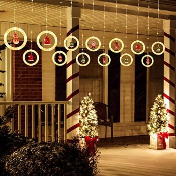  Christmas Window Curtain Lights Decoration 10 Ft LED Lights Indoor Christmas Fairy Lights￼