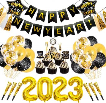  New Years Eve Party Supplies 2023 Set ￼