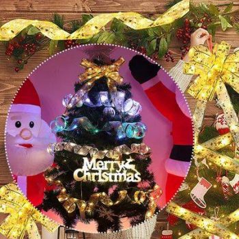  Christmas Ribbon Lights 6.5ft 20 LED Lights Battery Operate￼