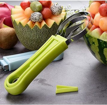 Watermelon Slicer Cutter Scoop Fruit Carving Knife Cutter