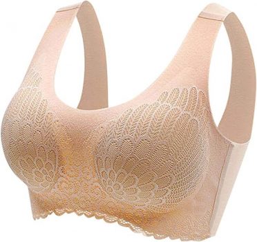  Women Wireless Seamless Push Up Bra￼
