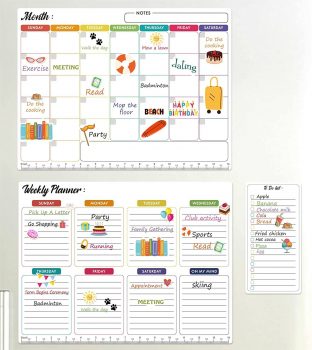 50%off Magnetic Dry Erase Calendar for Fridge –3 Pcs