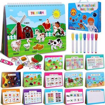 Montessori Preschool Busy Book for Toddlers