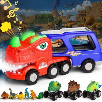  Dino Trucks with Music Spray and Lights￼