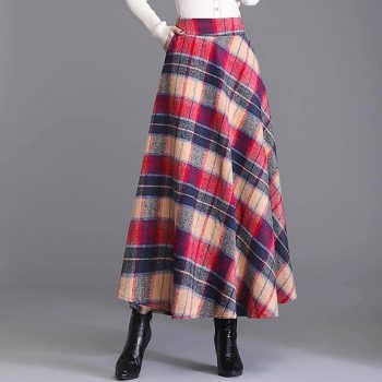 EDTO Women  Plaid Skirt Women