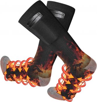  Heated Socks 2022 Upgraded Rechargeable Electric Socks Double-Side Heat Socks￼