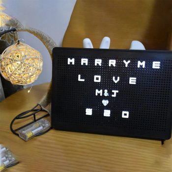 ZZWXWA Slotted Letter Light Box