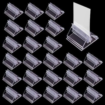  24 PCS Plastic Game Card Stands Clear Acrylic Pieces Playing Card Holder