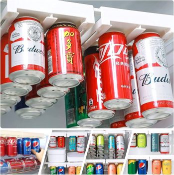 2 Packs Stacking Can Dispenser for Fridge￼