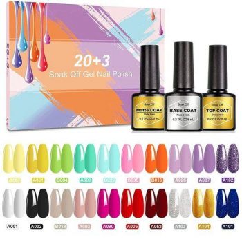  23 Pcs Gel Nail Polish Set￼
