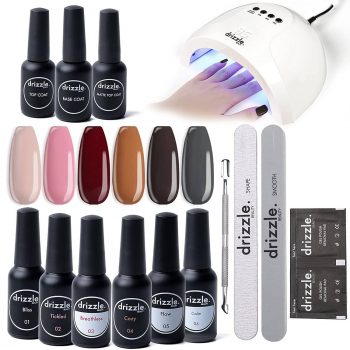  Nail Polish Kit with UV Light–9 Pcs