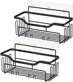 Adhesive Shower Caddy Bathroom Shelf, 2 Pack￼