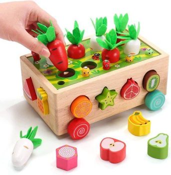 CUTE STONE Montessori Wooden Stacking Toys￼