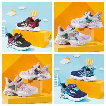 Kids Sneakers Hook and Loop Shoes
