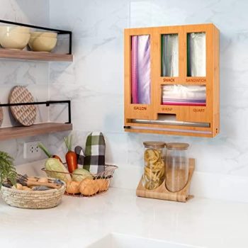 ZipLock Bag Organizer with Foil Dispenser