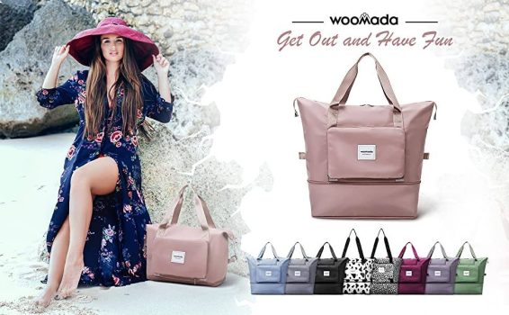 Foldable/Expandable Travel Duffel Bag