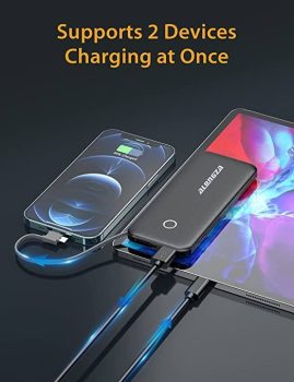 10000mah Power Bank with Cable