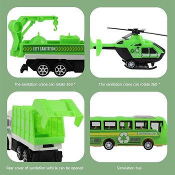 Kids Garbage Truck Playset Sanitation Truck Car