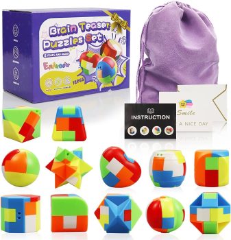 12 Pack Brain Teaser Puzzles for Kids￼