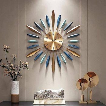  Large Wall Clock Metal Decorative￼