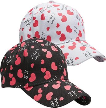 2 Pack Valentine’s Day Baseball Caps￼