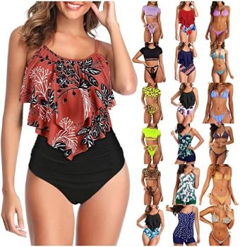 Ladies Sexy Summer Printed Two-Piece Swimsuits Fashion