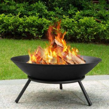 Fire Pit Outdoor Wood Burning 22.6in￼