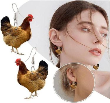 Artificial animal earrings￼
