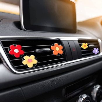 4pcs Daisy Flower Car Air Freshener Outlet Colorful