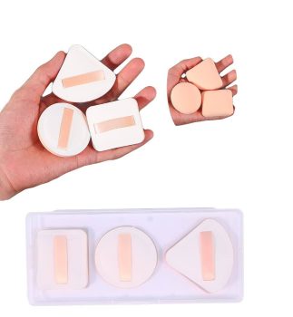  3PCS Cosmetic Puff Makeup Sponge With Organizer￼