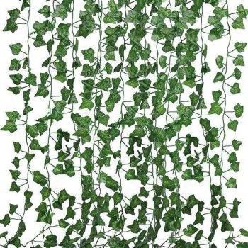 artificial vine for Wedding Party Garden Home Kitchen Office Wall Decoration（12 Pack）￼