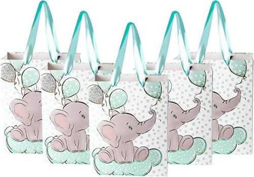  24 Packs Cute Small Elephant Baby Gift Bags￼