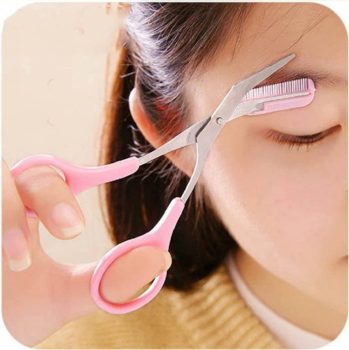  Eyebrow Trimmer Scissors With Comb Remover Makeup Tools Hair Removal