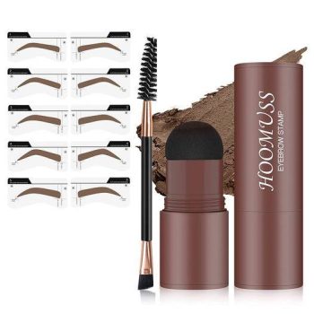 Eyebrow Stamp Kit Brow Stencil for Perfect Brows with 10Pc Eyebrow Stencils￼