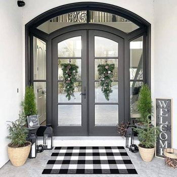  Buffalo Plaid Outdoor Fall Rug￼