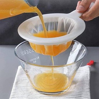 Mesh Kitchen Ultra-fine Mesh Strainer Kitchen Nylon Mesh Filter Spoon