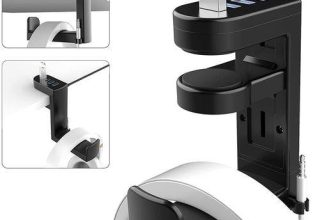 PC Gaming Headset Headphone Holder/Hanger Mount with USB Charger￼
