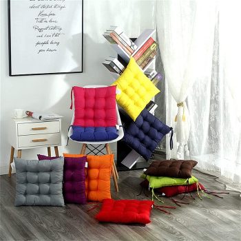 Student Solid Color Thicken Removable Non-Slip Dining Room Indoor Outdoor Chair Cushions