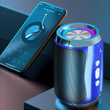 Intelligent Voice Bluetooth Audio – 2022 New Portable Speaker Subwoofer Wireless Bluetooth Speaker, TW-S Internet HiFi Stereo Supports TF-Card and U-Disk Playback