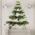 Mini DIY Wall-Mounted Christmas Tree with 30Pcs Decorative Balls Save Space in Smaller Homes